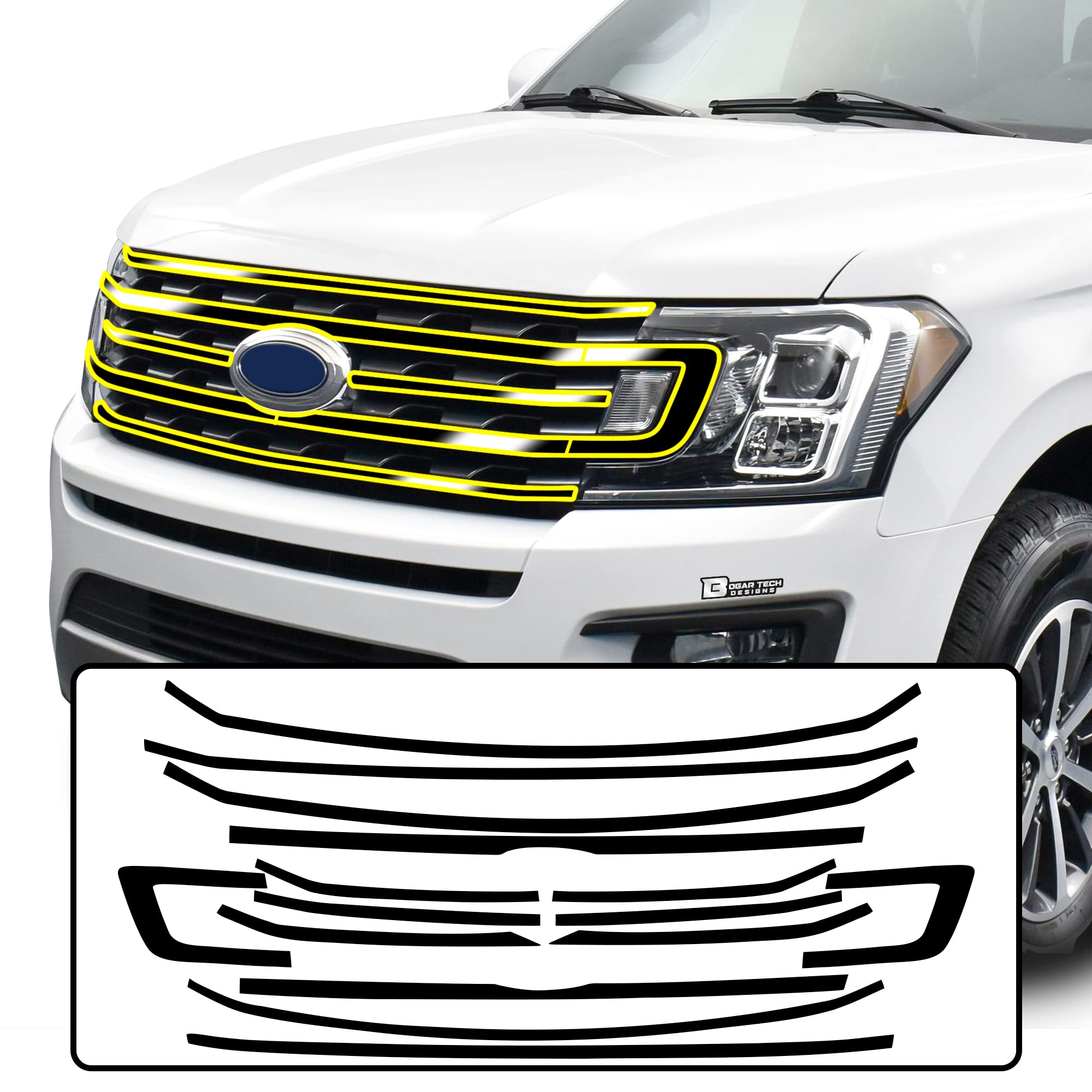 Amazon.com: BOGAR TECH DESIGNS for Ford Expedition 2018-2021 Front